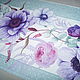 Ткань  100% хлопок для шитья  столовая дорожка  "Виолет". Ткани. КРАСОЧНЫЙ СОВЁНОК (colorfulhowlet). Интернет-магазин Ярмарка Мастеров.  Фото №2