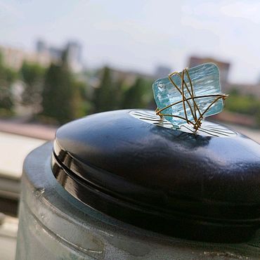 Кольцо с аквамарином "Океанской принцессы"-2. . Украшения ручной работы - Ярмарка Мастеров Украшения ручной работы. Ярмарка Мастеров - ручная работа Кольцо с аквамарином "Океанской принцессы"-2. Handmade.
