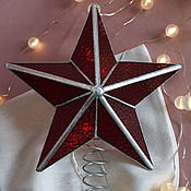 Сувениры и подарки handmade. Livemaster - original item The top on the Christmas tree is a star, The top on the Christmas tree. Handmade.