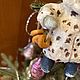 Ватная игрушка , девочка с баранками,ретро,куколка,ссср. Елочные игрушки. Василиса. Интернет-магазин Ярмарка Мастеров.  Фото №2
