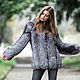 Silver Fox fur coat with hood, Fur Coats, Mozdok,  Фото №1