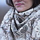 Order Large linen neck scarf in boho style. ZanKa. Livemaster. . Shawls1 Фото №3