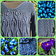 Pullover knitted 'Blue tulips'. Pullover Sweaters. DominikaSamara. My Livemaster. Фото №4
