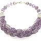 Order Lavender brook necklace made of lavender amethyst, beads. Dorida's Gems (Dorida-s-gems). Livemaster. . Necklace Фото №3