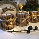 Подсвечники"Золотой апельсин". Лот из 3 штук. Подсвечники. Artdecor - Светлана Козлова. Ярмарка Мастеров.  Фото №4
