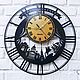 "Петербург" большие настенные часы из металла с маятником, Часы классические, Санкт-Петербург,  Фото №1