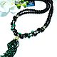 Order Sautoire made of malachite and black agate. Magical Beauty Gems. Livemaster. . Necklace Фото №3