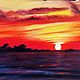 oil painting sunset, Pictures, Belaya Kalitva,  Фото №1