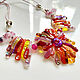  art glass Pink dawn, fusing costume jewelry. Necklace. MyFusedGlass. Online shopping on My Livemaster.  Фото №2