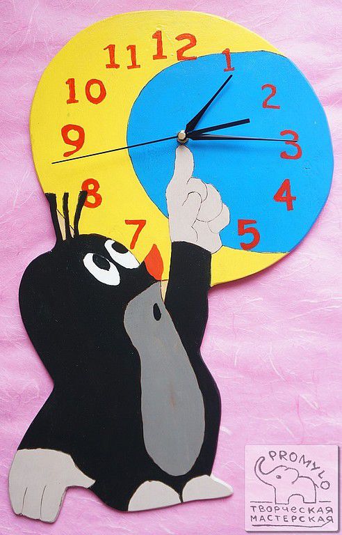 крот часовщик. крот и кукушка. кротик и будильник. крот с часами. час крота.