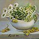 Ромашки. Картины. Картины маслом Александра Кулакова (alexandra-kulakova-paintings). Ярмарка Мастеров.  Фото №6
