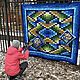  Лоскутное одеяло в технике "Барджелло". Одеяла. Лада Христенко, Quiltlada. Интернет-магазин Ярмарка Мастеров.  Фото №2