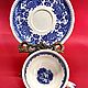 Винтаж: Чайная пара Бургерленд синяя от Villeroy&Boch 1913-1947 гг, Кружки винтажные, Воронеж,  Фото №1