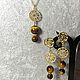 Set-Chain with pendant, earrings and bracelet (tiger eye). Jewelry Sets. Handmade Jewelry. My Livemaster. Фото №4