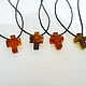 A cross from amber R-616, Cross, Svetlogorsk,  Фото №1