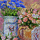 The painting 'still life in the Style of Provence' painting with flowers roses, cornflowers. Pictures. Multicolor Gallery. My Livemaster. Фото №4