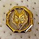 Accessories: Belt buckle, made of yellow metal in the shape of a wolf's head, Accessories4, St. Petersburg,  Фото №1