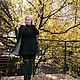 Кейп "Изумрудный сад". Пальто. Наталья Колесникова. Ярмарка Мастеров.  Фото №6