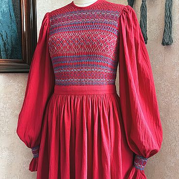Одежда ручной работы. Ярмарка Мастеров - ручная работа Платье МОРЕВНА. Handmade.