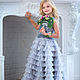 Dress with skirt of tulle in half for girls Grey swan, Dresses, Moscow,  Фото №1