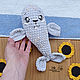 Вязаная игрушка плюшевый морской котик, Мягкие игрушки, Новосибирск,  Фото №1