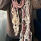 Дизайнерский шарф3. Ручная работа. Шарфы. Olivia_knit. Ярмарка Мастеров.  Фото №8
