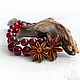 Bracelet 'the Season of cherries', Bead bracelet, Moscow,  Фото №1