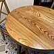 Round dining table made of elm slabs (project g. Reutov). Tables. uloft. My Livemaster. Фото №6