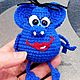 "Микроб Ушастик" - схема с описанием вязания игрушки-брелока. Схемы вязания. 'Нить Успеха' Ланы Ульяновой. Ярмарка Мастеров.  Фото №9