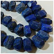 Материалы для творчества ручной работы. Ярмарка Мастеров - ручная работа Lapis lazuli beads freeform 18-19 mm piece. Handmade.