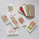 Set of 6 mini cards with envelopes from handmade paper, Cards, Tomsk,  Фото №1