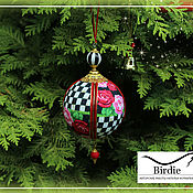 Сувениры и подарки handmade. Livemaster - original item Christmas decorations: Fabric balls in the Mackenzie style. Handmade.