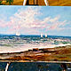 Oil painting sea Sailboats Sredizemie sea. Pictures. MariaSlynkoArt (Mariaslynko). Online shopping on My Livemaster.  Фото №2