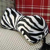 Для дома и интерьера handmade. Livemaster - original item ANIMAL PLANET - cushion-bone with animal print. Handmade.