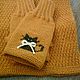 Комплект: снуд и митенки "Кошечка". Комплекты головных уборов. Елена (Brovkina_craft). Интернет-магазин Ярмарка Мастеров.  Фото №2