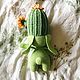 Cactus in the shape of a Bunny. Interior elements. ToysAndToys. My Livemaster. Фото №6