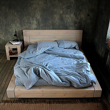 Подиумы-кровати из старого дерева