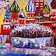 Картина Москва Зима 40х40 Зимняя Москва Городской пейзаж маслом. Картины. Valery Art / Валерия Дмитриева. Ярмарка Мастеров.  Фото №5