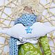 Весенний текстильный Ангел Тильда. Салатовый, голубой, желтый. Куклы Тильда. Марина Халистова. Ярмарка Мастеров.  Фото №6