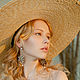 Straw boater hat with very large brim. Hats1. Exclusive HATS. LANA ANISIMOVA.. Online shopping on My Livemaster.  Фото №2