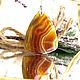 Order Brown noble wavy agate of triangular shape. AfricaForever. Livemaster. . Pendants Фото №3