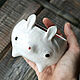  The symbol of the year is a Hare, a white rabbit, Mugs and cups, Barnaul,  Фото №1