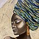 Африканка маслом, картина с женщиной, картина африканка. Картины. Наталья Огаркова. Ярмарка Мастеров.  Фото №5
