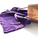 Заказать Фиолетовый треугольный шарф бактус. knitting4you. Ярмарка Мастеров. . Платки Фото №3