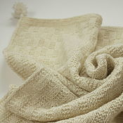 Для дома и интерьера handmade. Livemaster - original item White Mat for Kriya Kundalini Yoga Meditation Natural Wool. Handmade.