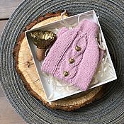 Сервиз из керамики в тёплых вязаных свитерах «Топленое молоко»