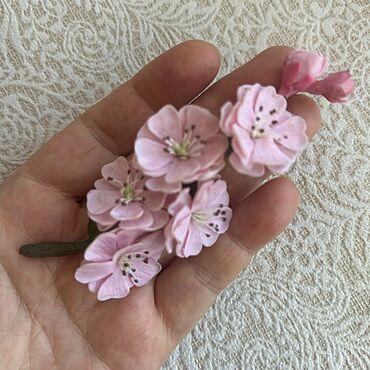 Украшения ручной работы. Ярмарка Мастеров - ручная работа Брошь Сакура. Handmade.