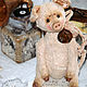 Teddy-pig Chloe. Stuffed Toys. Happy Dolls and Bears (Xaxa1512). My Livemaster. Фото №6