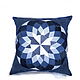 Cushion for sofa decorative Dahlia patchwork denim, Pillow, Gelendzhik,  Фото №1