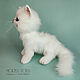 White kitten. Realistic mobile toy. Stuffed Toys. Marina Eretnova. My Livemaster. Фото №5
